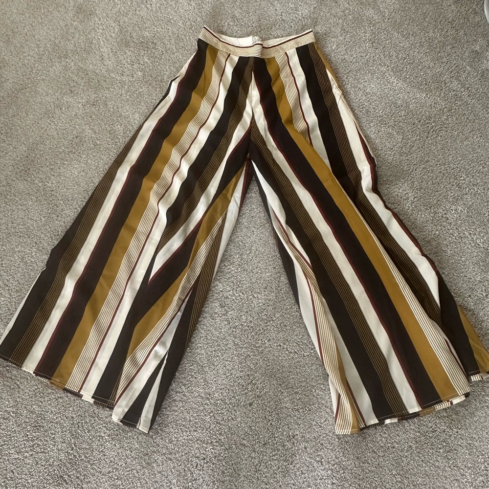 SHEIN Multicolor Striped Wide-Leg Pants